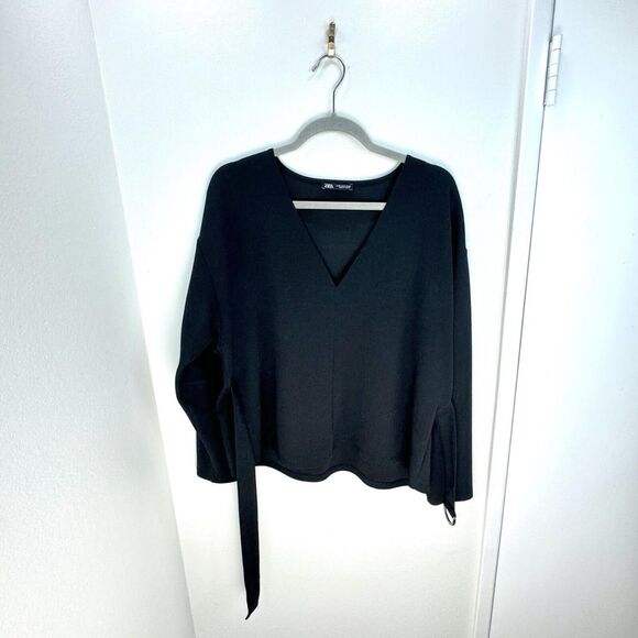 Zara Women's Black Blouse - Picture 1 of 8